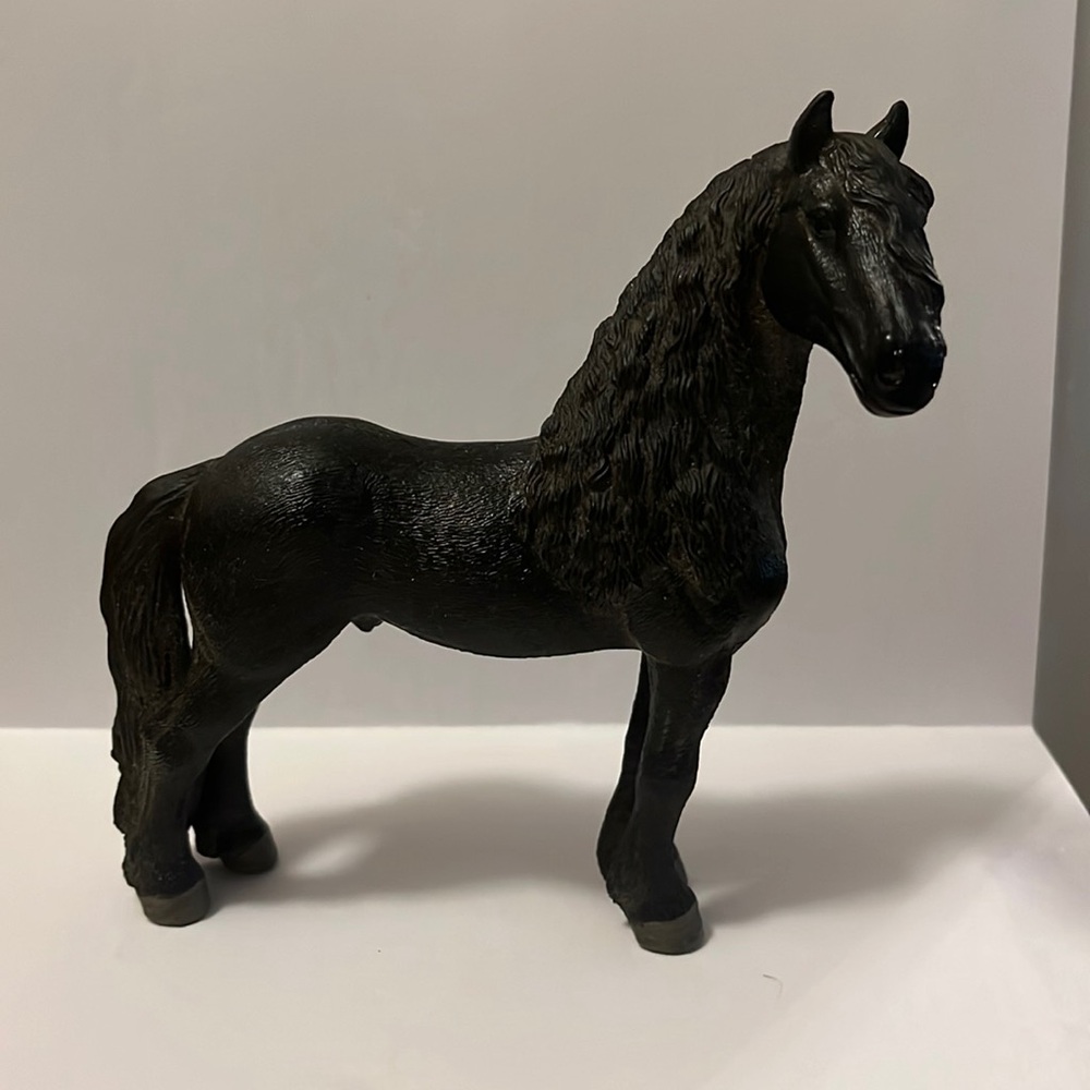 RARE Schleich Frisian horse male